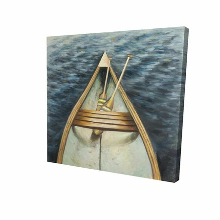 FONDO 12 x 12 in. Canoeing on the Lake-Print on Canvas FO2788267